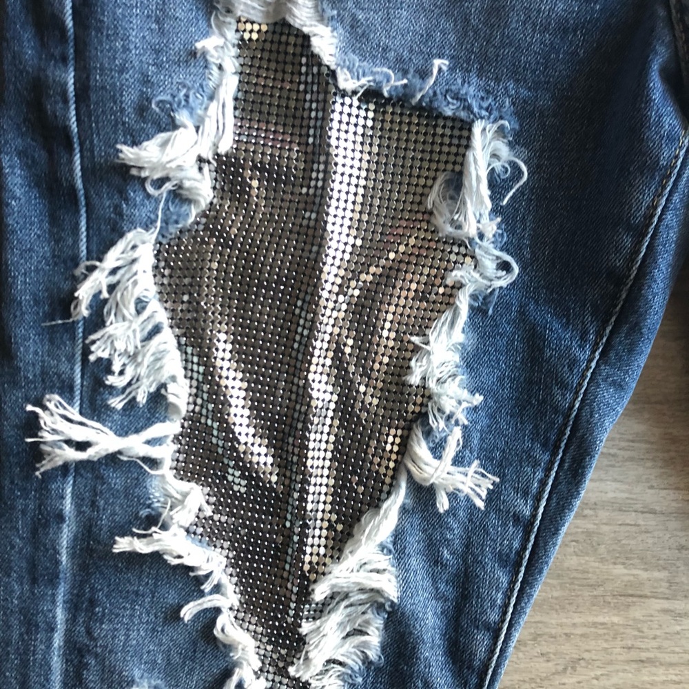 TopShop ChainMail Jeans - Picture 2 of 4
